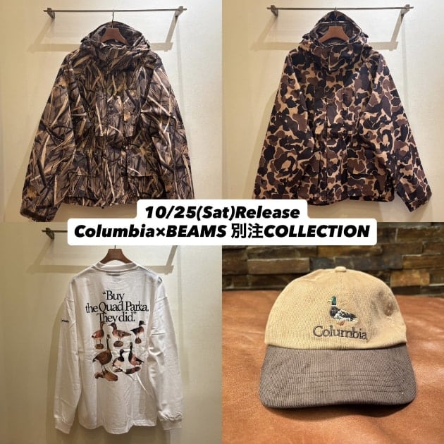 【10/25(土)発売、Columbia×BEAMS 別注COLLECTION】