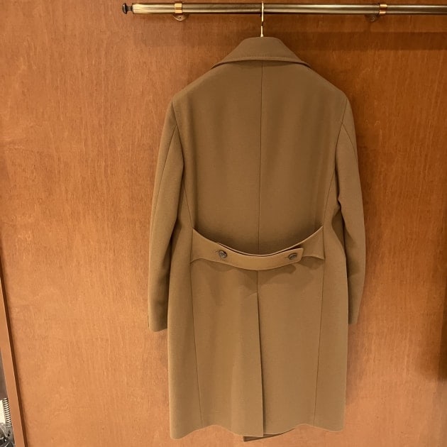 【極美品】Belvestハウンドトゥース ダブルブレストコート46 送料無料】ボンディングチェック ダブルブレストコート | maison