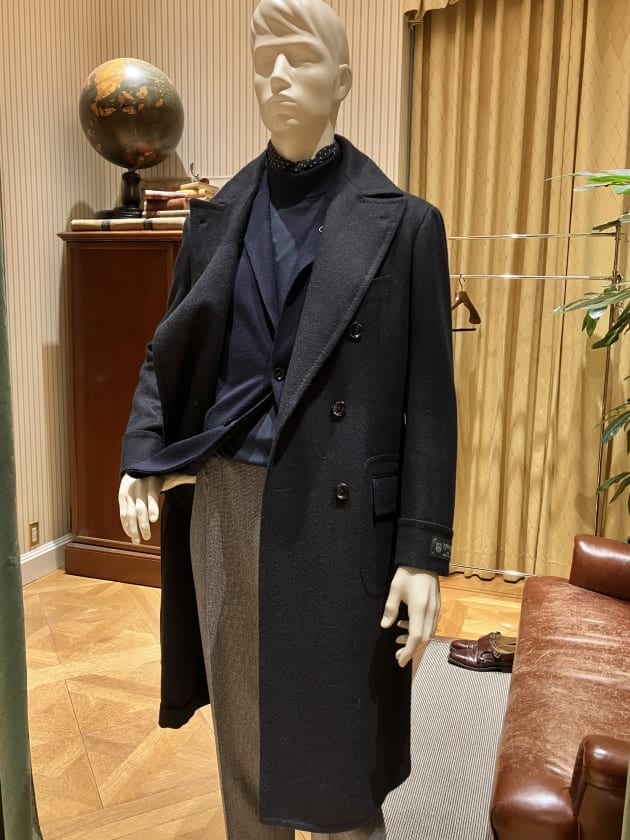 Brilla BEAMS ビームス ダブルチェスターコート ヘリボーン アルパカ Brilla BEAMS ビームス ダブルチェスターコート ヘリボーン アルパカ