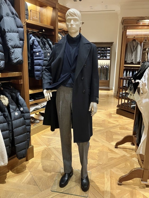 Brilla BEAMS ビームス ダブルチェスターコート ヘリボーン アルパカ Brilla BEAMS ビームス ダブルチェスターコート ヘリボーン アルパカ