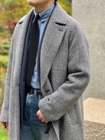 〈hevo〉ディレクター中村も個人オーダーするぐらい魅力的なグレンチェックコート！