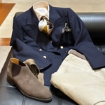 パリジャンな、紺ブレ