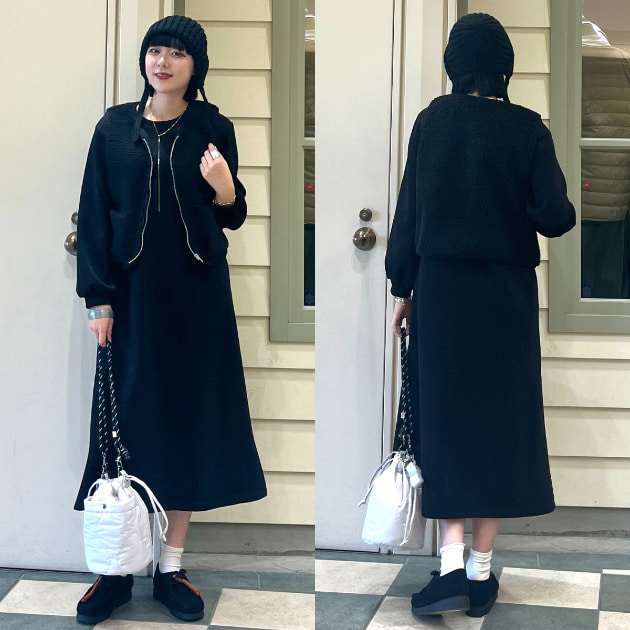 【B:MING by BEAMS】“1枚で決まる”♡ボアベスト×カットワンピースでつくる冬おでかけスタイル