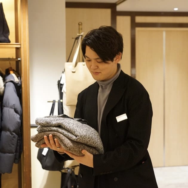 Gran Sasso グランサッソ ニットコンビブルゾン 44 フェイクムートン GLORYGUY & Cachette｜今がちょうど旬なブルゾン! 【Gran Sasso