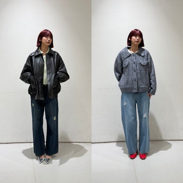 BEAMS HEART】今っぽさとこなれ感を両立♡「ダメージ ストレート