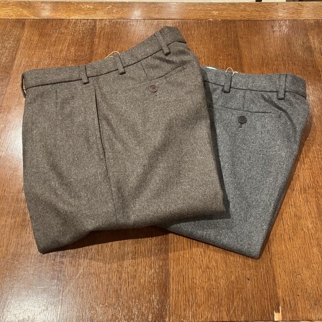 ATELIER ZINS＞ミックスファブリック ワイドスラックス｜ビームス