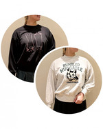 遊び心をプラスするならこれ♡ BEAMS HEARTのネコ刺繍スウェットが使える！