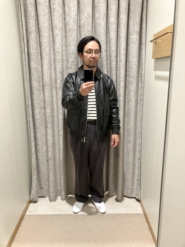 【BEAMS HEART】大人のレザーブルゾン