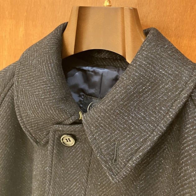 BEAMS F＞ウールヘリンボーン バルカラーコート｜ビームス 六本木