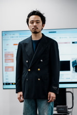 BEAMS F（ビームスF）NEW EASY ジャパンウール ネイビー スーツ