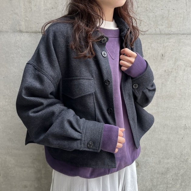 スタッフ太鼓判♪ ジャケットにも、インナーにも使える◎〈BEAMS BOY〉ヘリンボーンCPOジャケット