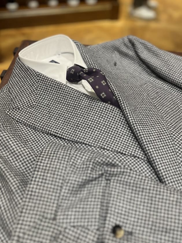 Stile Latino ダブルブレストコート　BEAMSF 千鳥柄 銀座 お得な20%OFFのStile Latino vol.3｜ビームス 銀座｜BEAMS