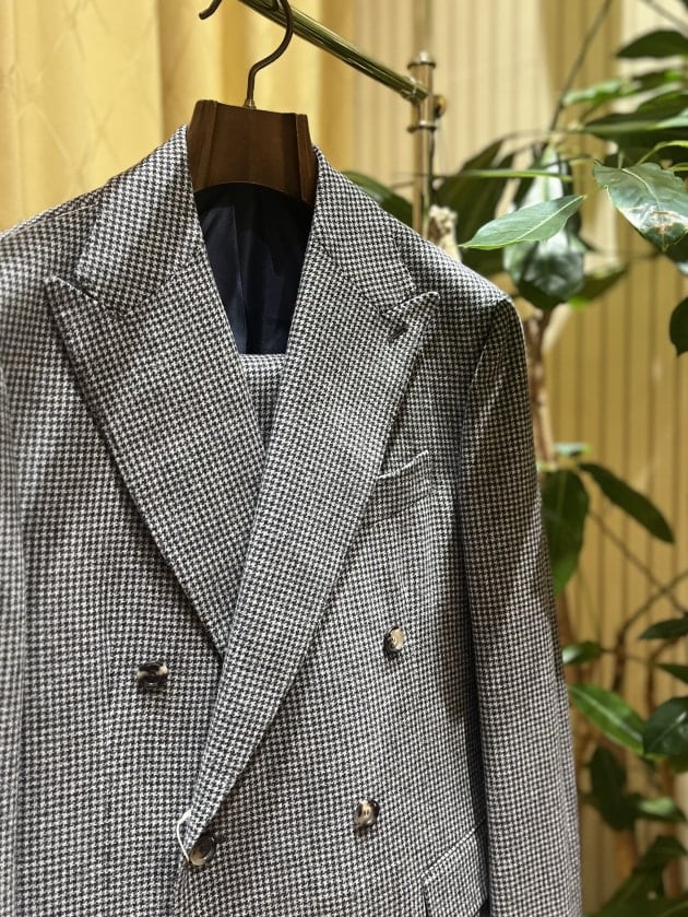 Stile Latino ダブルブレストコート　BEAMSF 千鳥柄 銀座 お得な20%OFFのStile Latino vol.3｜ビームス 銀座｜BEAMS