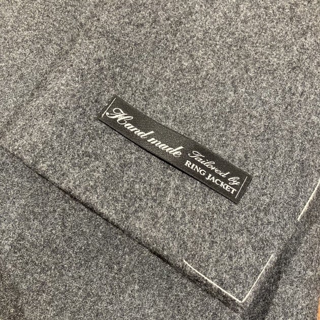 BEAMS F＞HANDMADE グレーフランネル ダブルブレストスーツ｜ビームス