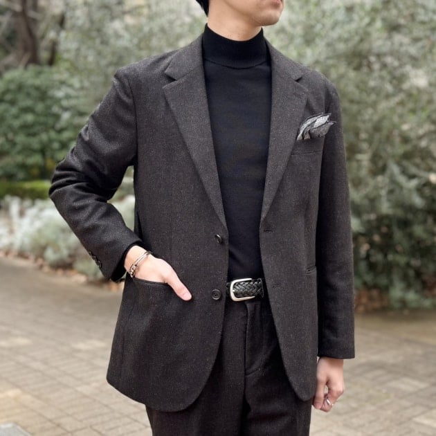 ウール、カシミヤ混紡の温かみのあるセットアップ。B:MING by BEAMS