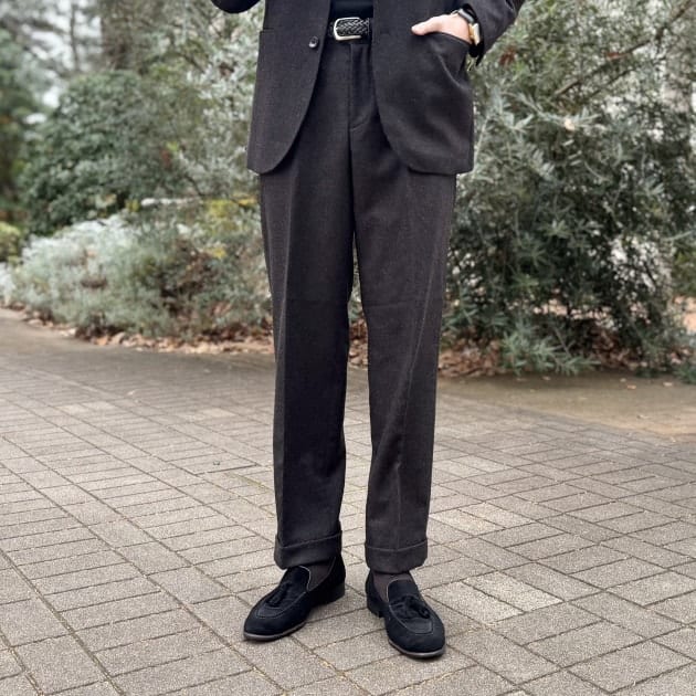 ウール、カシミヤ混紡の温かみのあるセットアップ。B:MING by BEAMS