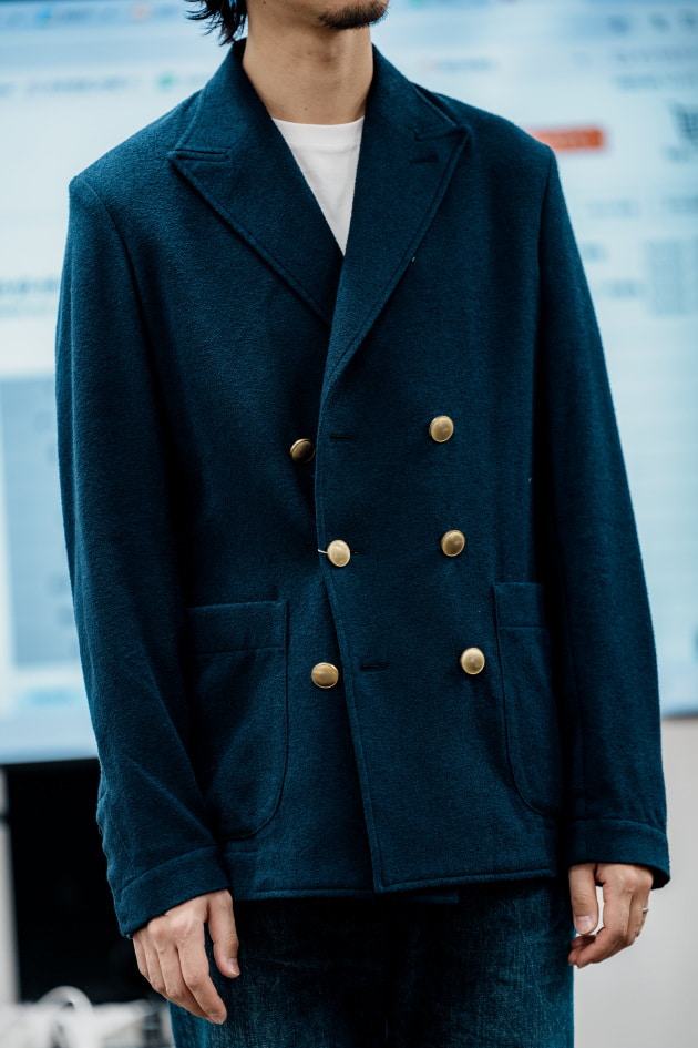 美品[Brilla per ilgusto]ブリッラ　ダブルニットジャケットXS お勧めダブルブレスト ニットジャケット編｜Brilla per il gusto