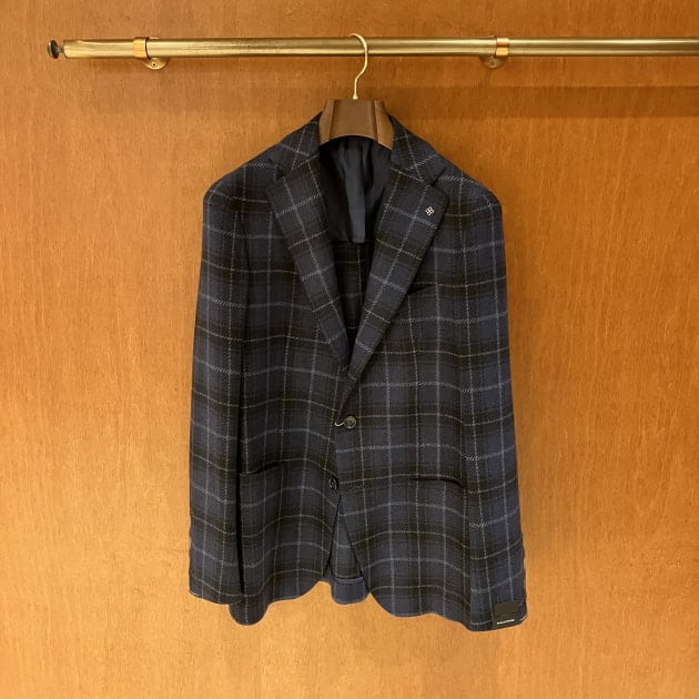 TAGLIATORE＞ネイビーチェックジャケット｜ビームス 六本木ヒルズ｜BEAMS