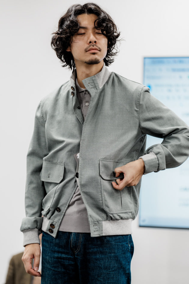 【カシミヤ・美品】ブリッラ　Brilla per il gusto　ブルゾン　M Brilla per il gusto（ブリッラ ペル イル グスト）のミリタリー