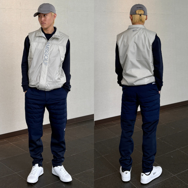寒さに負けない！BEAMS GOLFの機能素材アイテムで大人のスポーティ