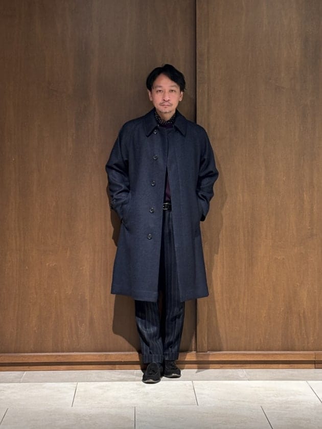 BEAMS F＞良い生地を使ったクラシカルなコート、HERRINGBORN BALCOLLAR
