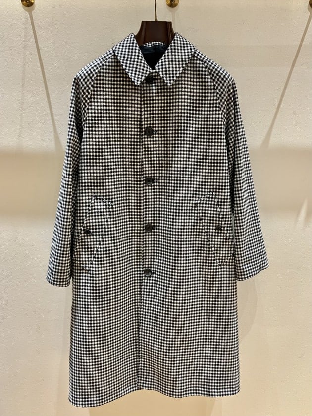 INVERTERE インバーティア コットンバルカラーコート 36 英国製 INVERTERE〉クラシカルでいて、機能性も持ち合わせる別注のバルカラー