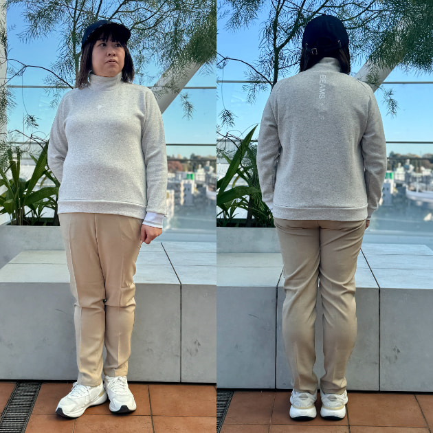 寒い日も動きやすい！ORANGE LABELの快適ゴルフコーデ