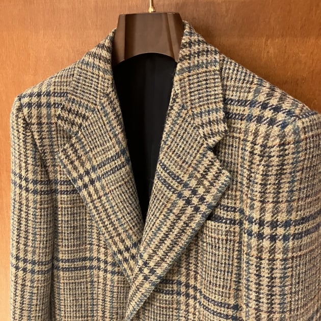 ＜HUSBANDS＞JARVIS マルチカラーグレンプレイドジャケット