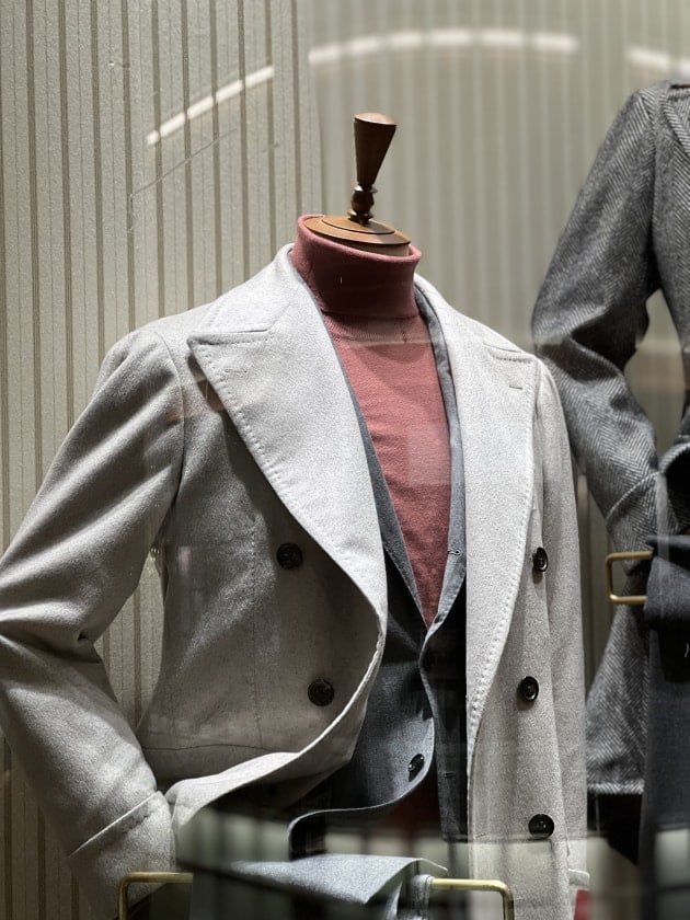 NEW DISPLAY COAT STYLE ＜PIACENZA＞カシミアミンクアルスターコート