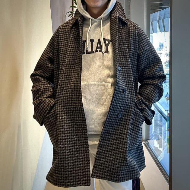 シェットランドウールカーコート。