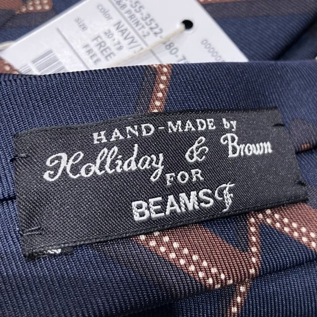 む*ろ様 未使用タグ付 Holliday&Brown BEAMS F 別注 ドッ HOLIDAY&BROWN｜ビームス 銀座｜BEAMS