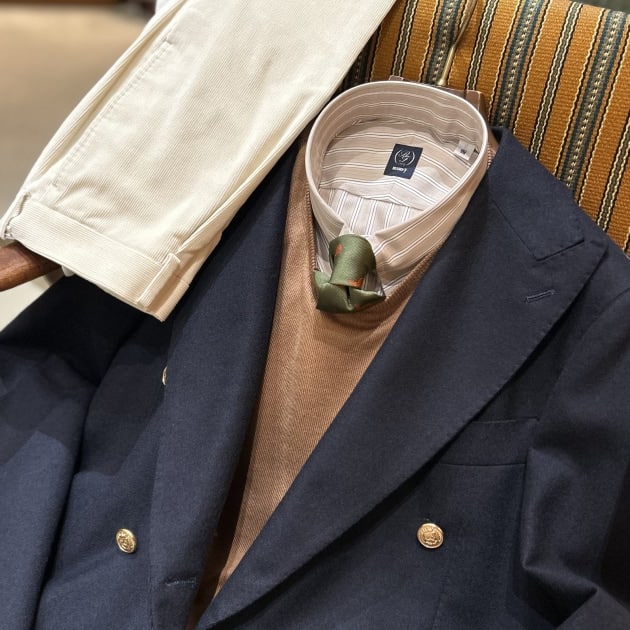 ＂冬の＂ブレザースタイル。