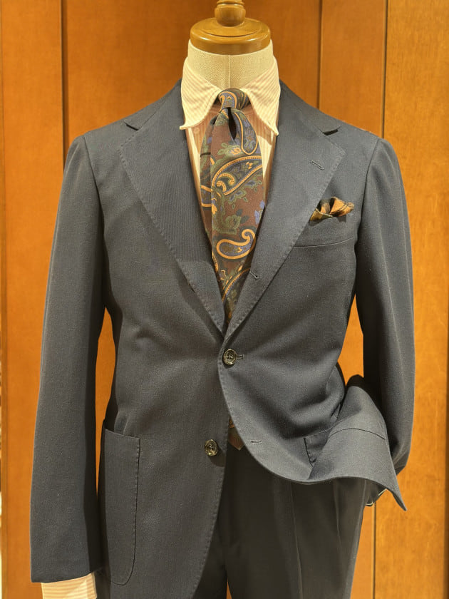 ＜BEAMS F＞ウールコットンスーツスタイル