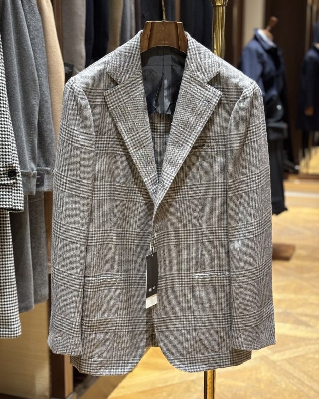 Alfonso Sirica ビームス別注 46 春夏 グレンチェック ライトなグレー〈ALFONSO SIRICA〉｜ビームス ハウス 六本木｜BEAMS