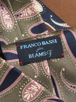 BEAMS F（ビームスF）FRANCO BASSI / シルク ペイズリー柄 プリント