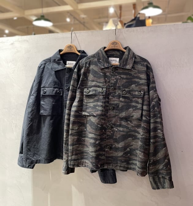 セットアップ対応☺︎ リップストップミリタリーブルゾン&パンツをご紹介〜！