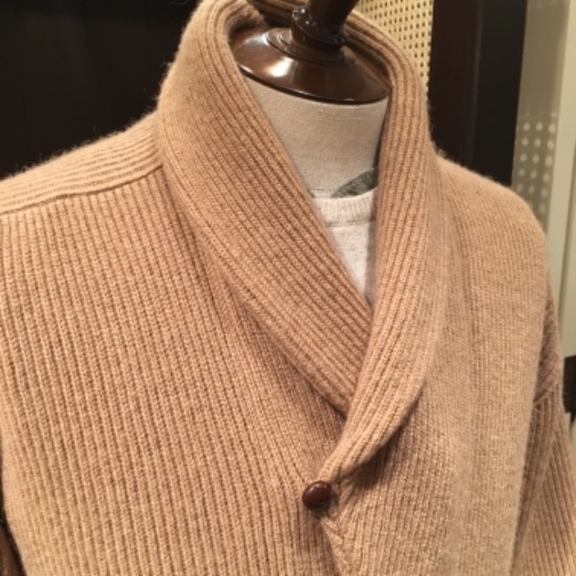 ウィリアムロッキー WILLIAM LOCKIE WINDSOR 冷た 8 SHAWL COLLAR CARDIGAN ウィンザー  ショールカラーカーディガン