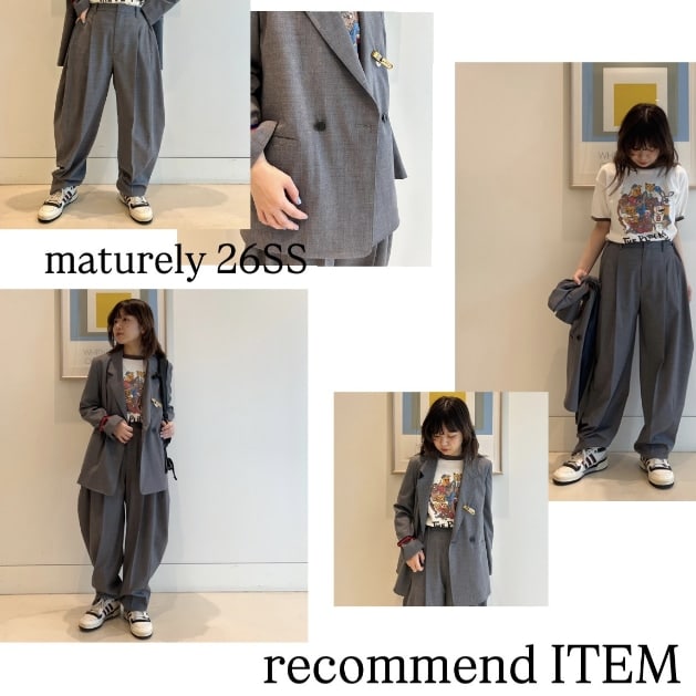 【〈maturely〉26SS】オススメセットアップ⭐︎