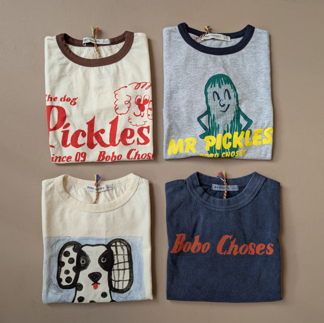 bobochoses Tシャツと短パンセット 26SS】bobochoses(ボボショセス)Bunch Of Vegetables sleeveless