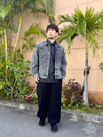 【具志堅ブログ】ペイントデニム×ワイドイージーパンツ
