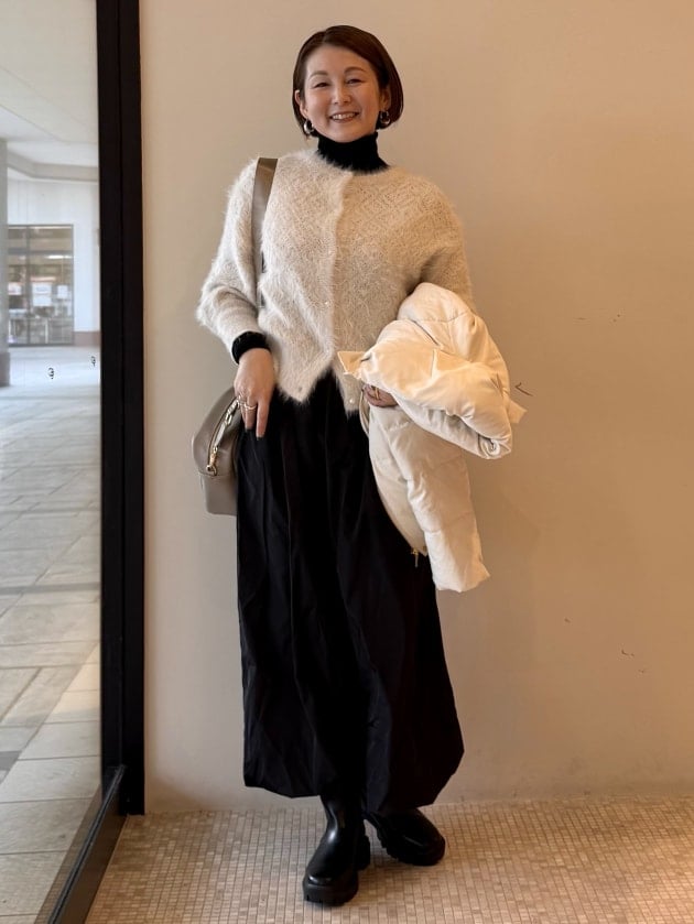 Shaggy Jacquard 2-Way Pullover
