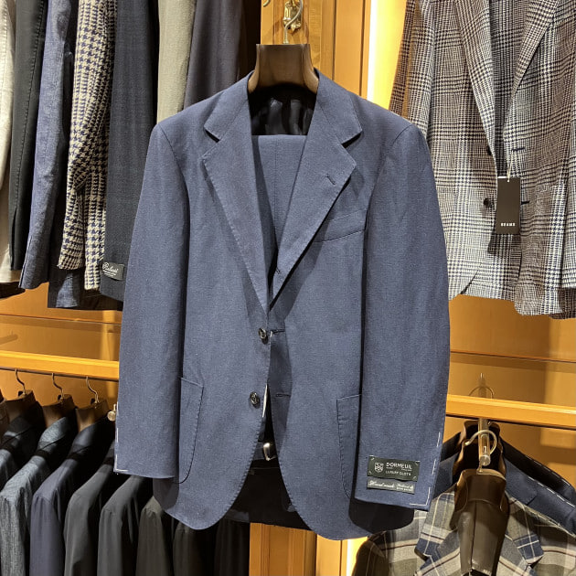 BEAMS F HANDMADE DORMEUILリネンウール ソリッド スーツ BEAMS F（ビームスF）HANDMADE DORMEUIL リネンウール ソリッド スーツ