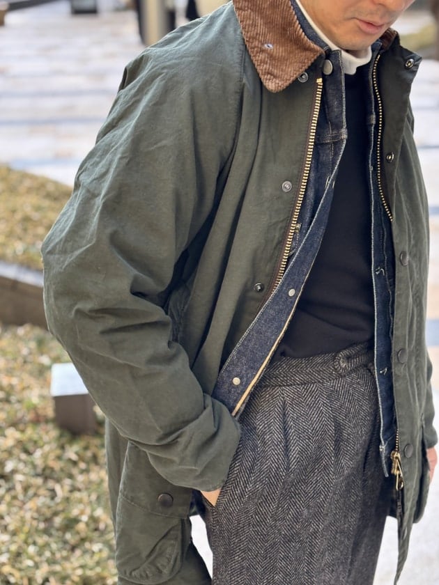 〈Barbour〉匂いとオイルをあまり気にしなくても済むであろう、別注のBEAUFORT。