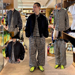 【ワイド×ショート×チェックが主役の春スタイル】