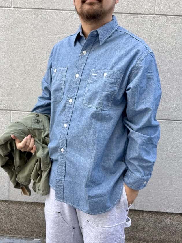 ご専用です❗️別注 REMI RELIEF CHAMBRAY シャツ REMI RELIEF/レミレリーフ】Chambray シャツの通販はau PAY マーケット
