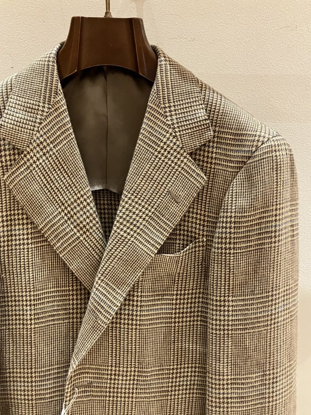 BEAMS F〉経年変化と構築的な仕立てを感じられるグレンチェック