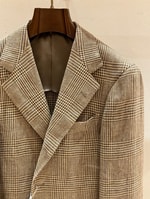〈BEAMS F〉経年変化と構築的な仕立てを感じられるグレンチェックジャケット。