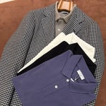 ＜ELACIO（エラシオ）＞春のスタイリングに使い易い長袖カノコポロシャツ