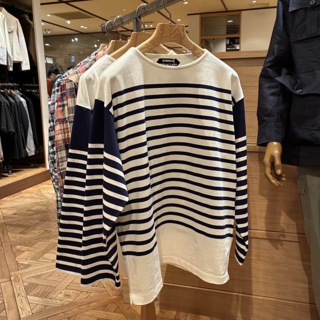 I*x様 AUBERGE　CAMELIA　ボーダーシャツ CAMELIA】ブラックベース × レッドライン – auberge.shop