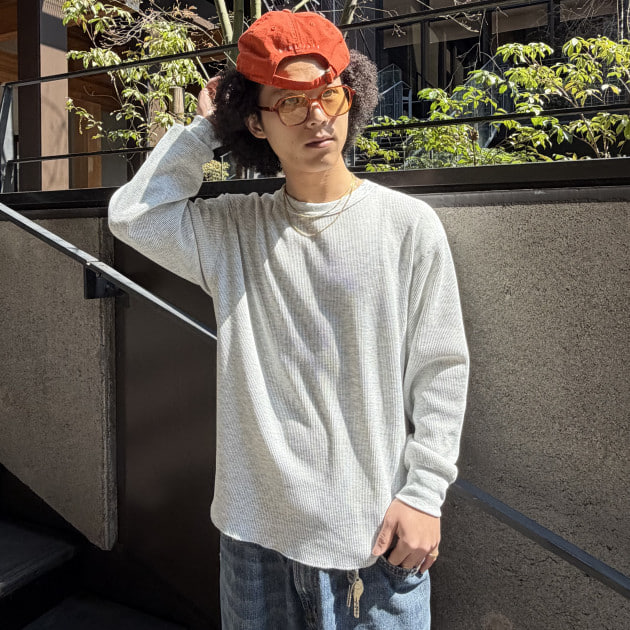 〈Pilgrim Surf+Supply（ピルグリム サーフ+サプライ）〉気づいたらこればっか着てる。サーマル×速乾ロンTが優秀